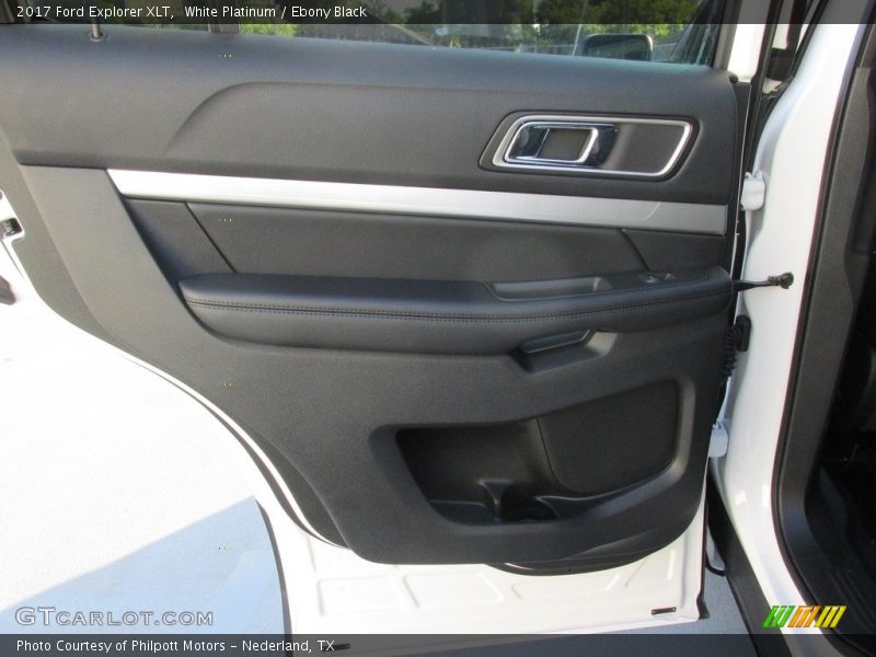 White Platinum / Ebony Black 2017 Ford Explorer XLT