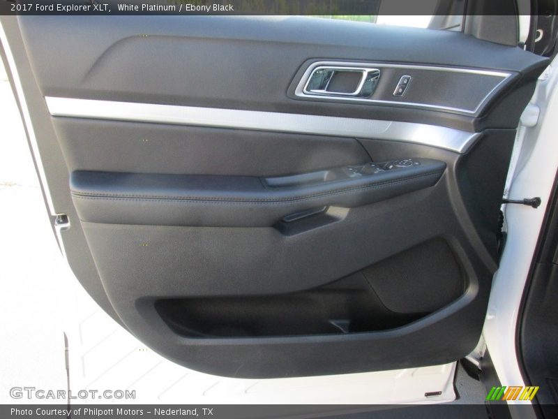 White Platinum / Ebony Black 2017 Ford Explorer XLT