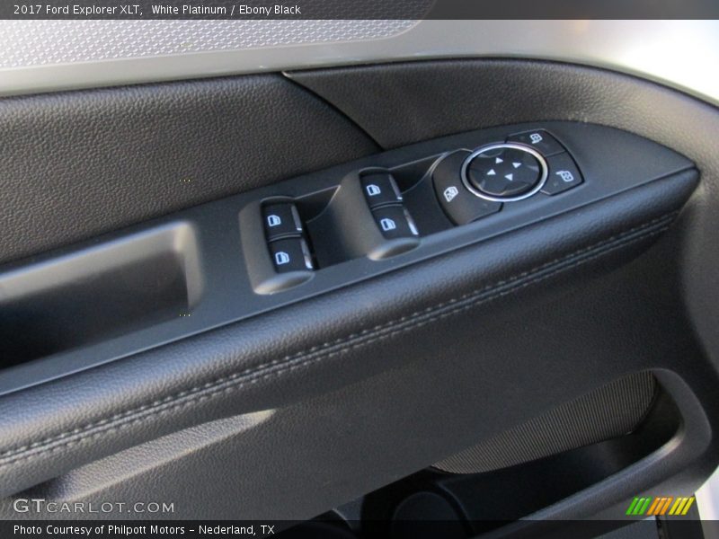 White Platinum / Ebony Black 2017 Ford Explorer XLT