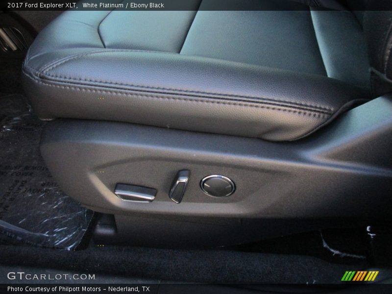 White Platinum / Ebony Black 2017 Ford Explorer XLT