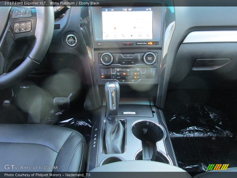 White Platinum / Ebony Black 2017 Ford Explorer XLT