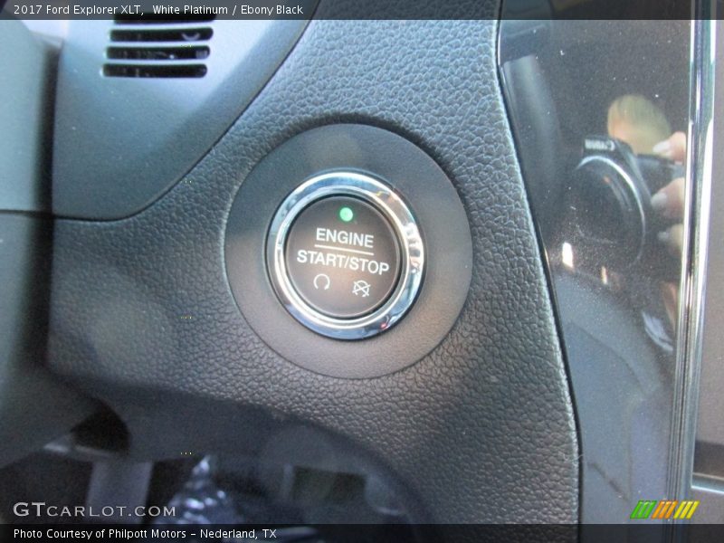 White Platinum / Ebony Black 2017 Ford Explorer XLT