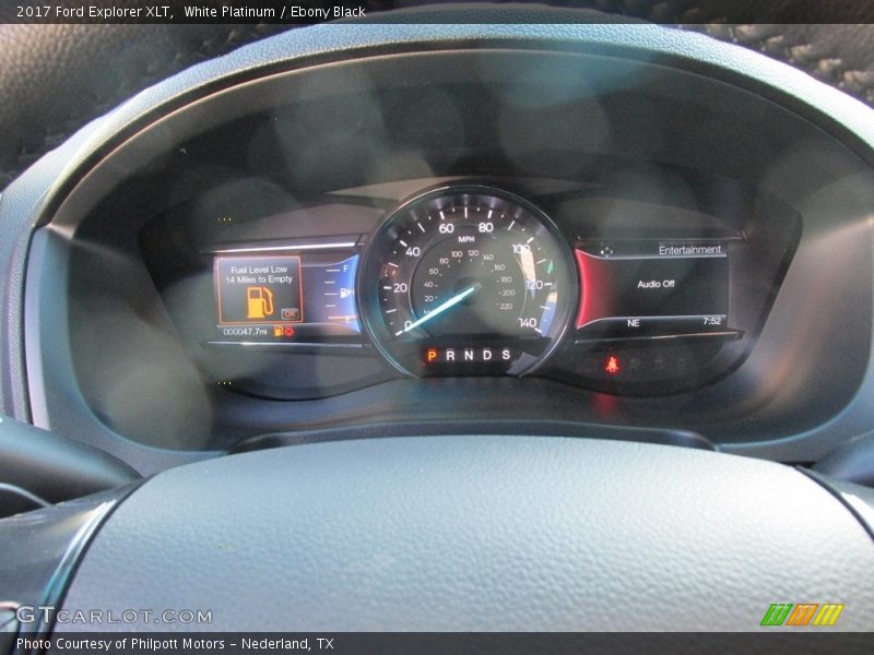 White Platinum / Ebony Black 2017 Ford Explorer XLT