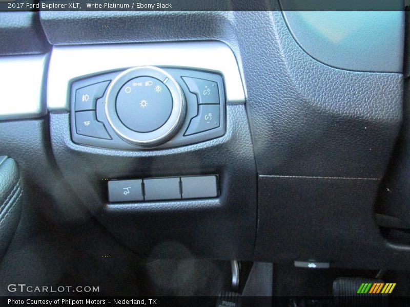 White Platinum / Ebony Black 2017 Ford Explorer XLT