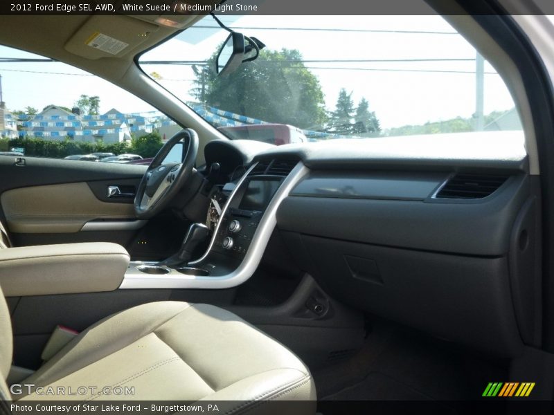 White Suede / Medium Light Stone 2012 Ford Edge SEL AWD