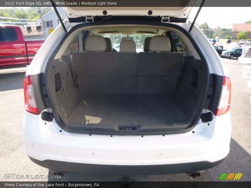 White Suede / Medium Light Stone 2012 Ford Edge SEL AWD