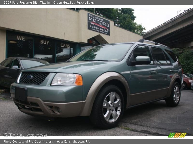 Titanium Green Metallic / Pebble Beige 2007 Ford Freestyle SEL