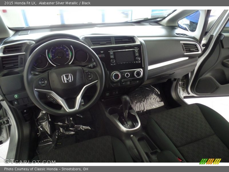 Alabaster Silver Metallic / Black 2015 Honda Fit LX