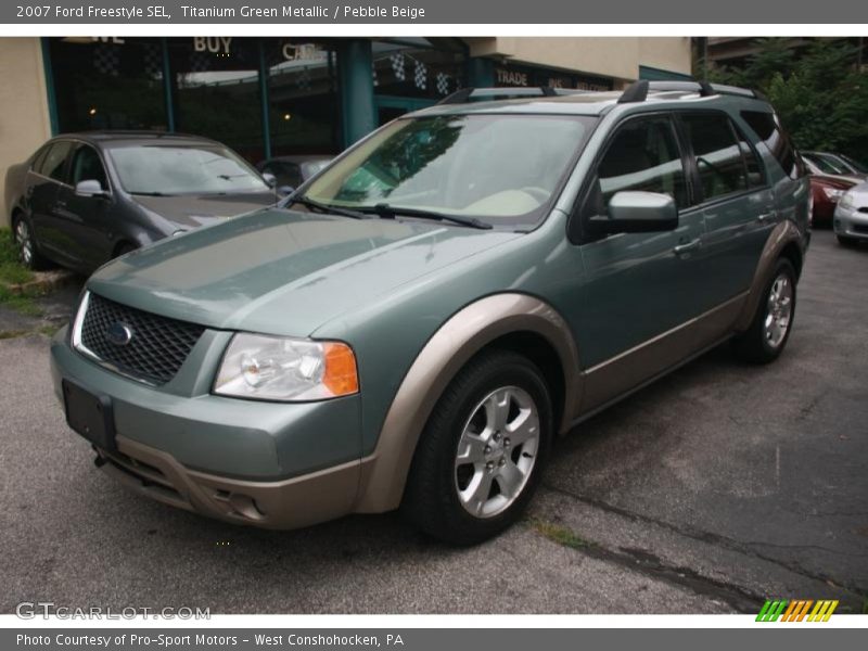 Titanium Green Metallic / Pebble Beige 2007 Ford Freestyle SEL
