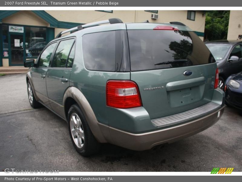 Titanium Green Metallic / Pebble Beige 2007 Ford Freestyle SEL