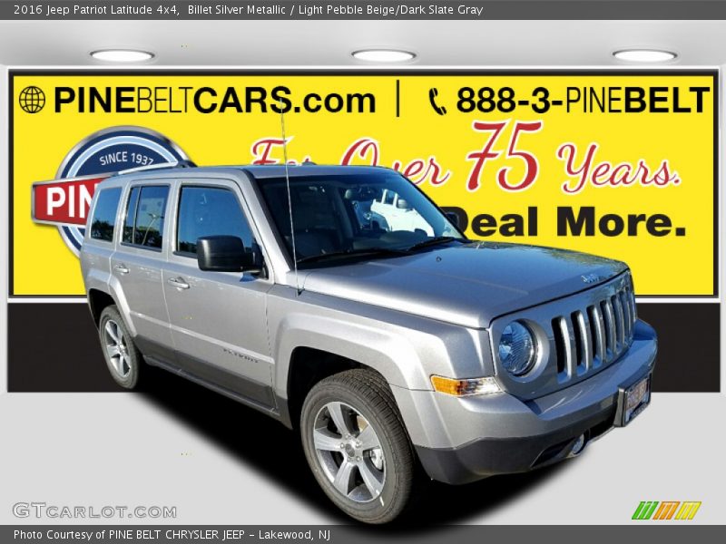 Billet Silver Metallic / Light Pebble Beige/Dark Slate Gray 2016 Jeep Patriot Latitude 4x4