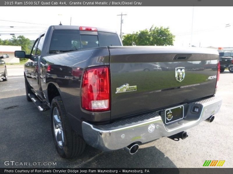 Granite Crystal Metallic / Black/Diesel Gray 2015 Ram 1500 SLT Quad Cab 4x4