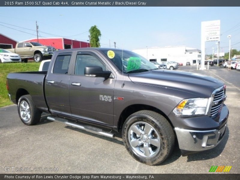 Granite Crystal Metallic / Black/Diesel Gray 2015 Ram 1500 SLT Quad Cab 4x4