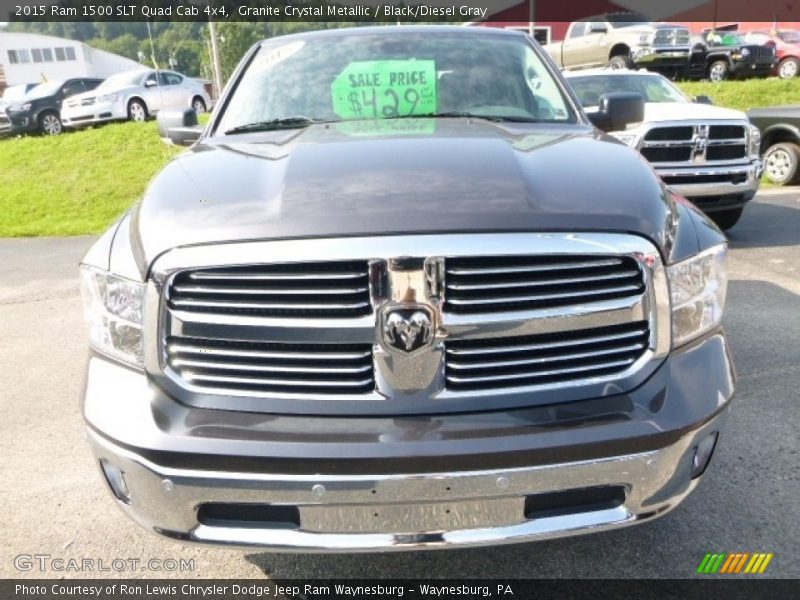 Granite Crystal Metallic / Black/Diesel Gray 2015 Ram 1500 SLT Quad Cab 4x4