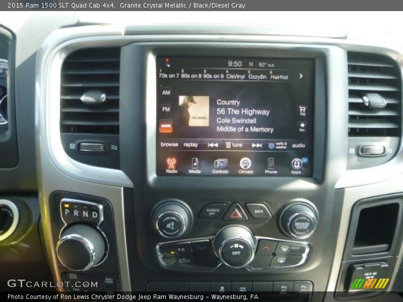 Granite Crystal Metallic / Black/Diesel Gray 2015 Ram 1500 SLT Quad Cab 4x4