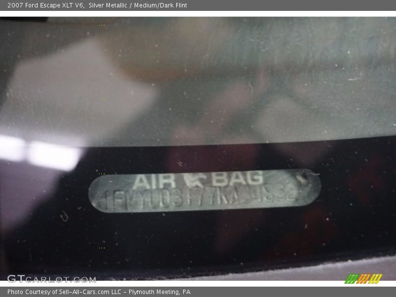Silver Metallic / Medium/Dark Flint 2007 Ford Escape XLT V6