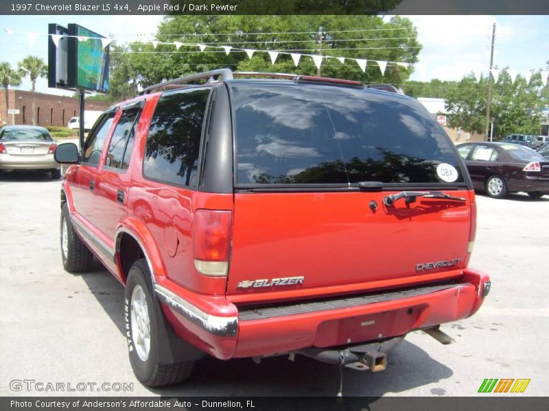 Apple Red / Dark Pewter 1997 Chevrolet Blazer LS 4x4