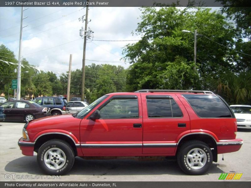 Apple Red / Dark Pewter 1997 Chevrolet Blazer LS 4x4