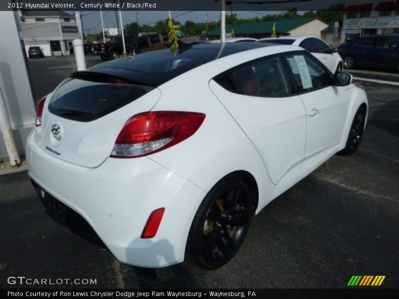 Century White / Black/Red 2012 Hyundai Veloster