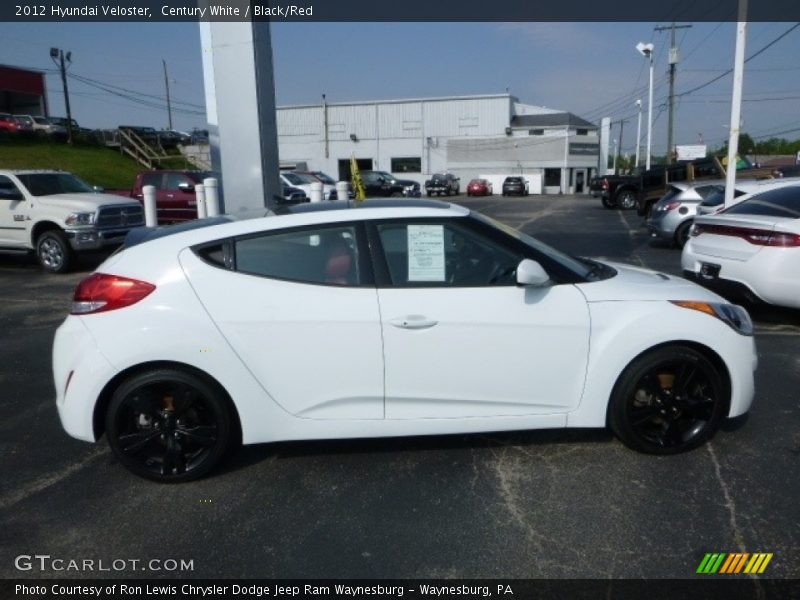 Century White / Black/Red 2012 Hyundai Veloster