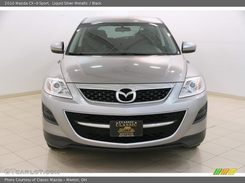 Liquid Silver Metallic / Black 2010 Mazda CX-9 Sport