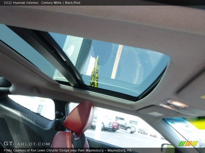 Century White / Black/Red 2012 Hyundai Veloster
