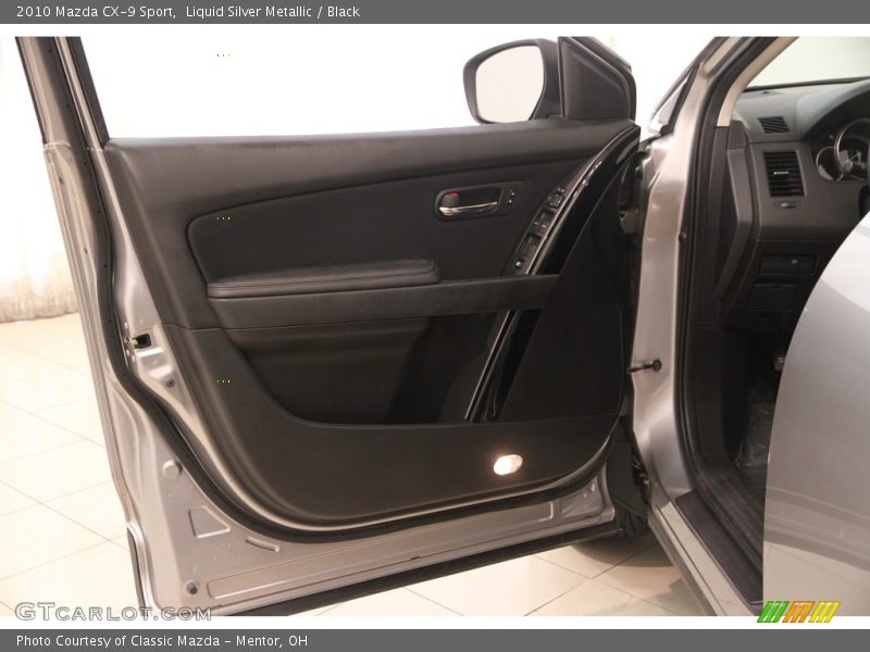 Liquid Silver Metallic / Black 2010 Mazda CX-9 Sport
