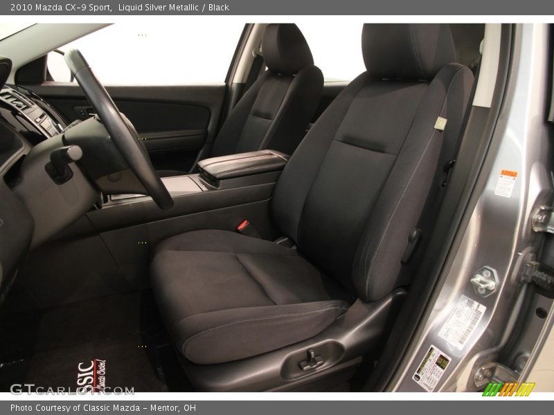 Liquid Silver Metallic / Black 2010 Mazda CX-9 Sport