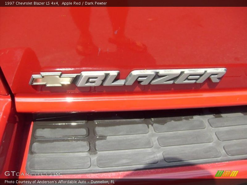 Apple Red / Dark Pewter 1997 Chevrolet Blazer LS 4x4