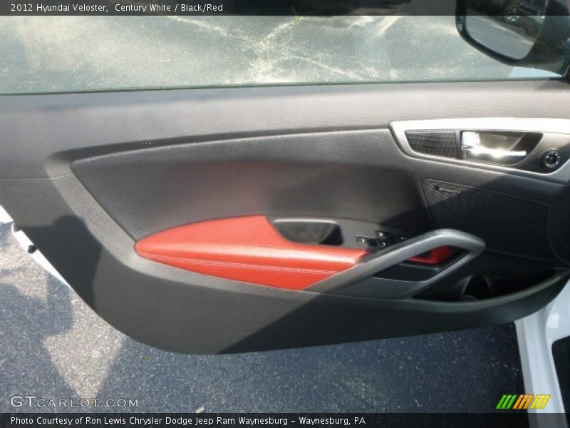 Century White / Black/Red 2012 Hyundai Veloster