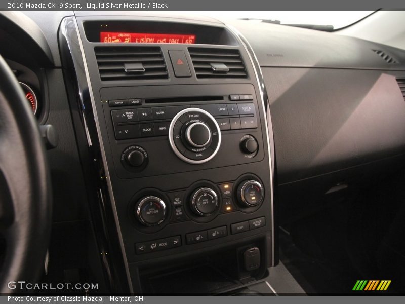 Liquid Silver Metallic / Black 2010 Mazda CX-9 Sport