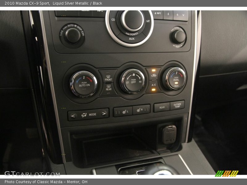 Liquid Silver Metallic / Black 2010 Mazda CX-9 Sport