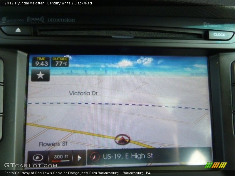 Century White / Black/Red 2012 Hyundai Veloster