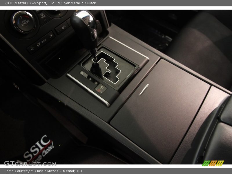 Liquid Silver Metallic / Black 2010 Mazda CX-9 Sport