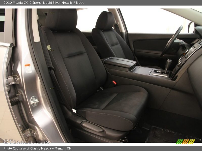 Liquid Silver Metallic / Black 2010 Mazda CX-9 Sport