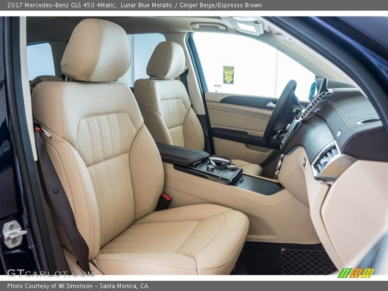Lunar Blue Metallic / Ginger Beige/Espresso Brown 2017 Mercedes-Benz GLS 450 4Matic