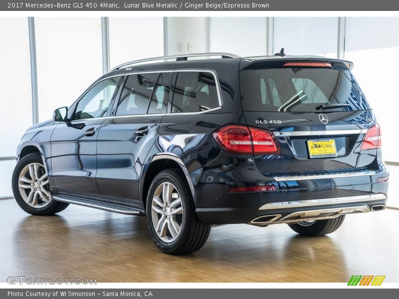 Lunar Blue Metallic / Ginger Beige/Espresso Brown 2017 Mercedes-Benz GLS 450 4Matic