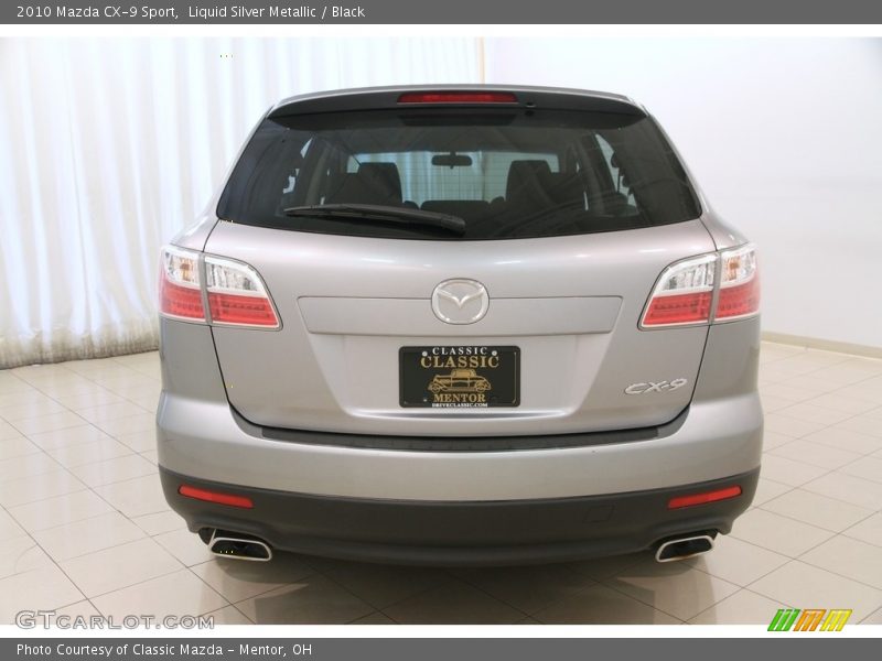 Liquid Silver Metallic / Black 2010 Mazda CX-9 Sport