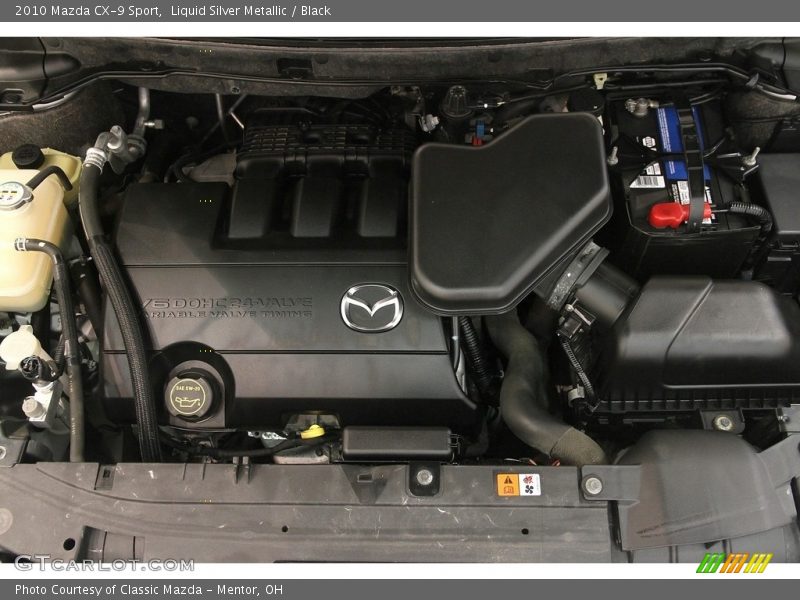 Liquid Silver Metallic / Black 2010 Mazda CX-9 Sport