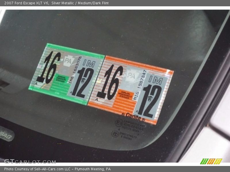 Silver Metallic / Medium/Dark Flint 2007 Ford Escape XLT V6