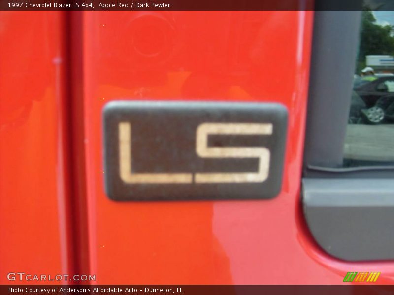 Apple Red / Dark Pewter 1997 Chevrolet Blazer LS 4x4