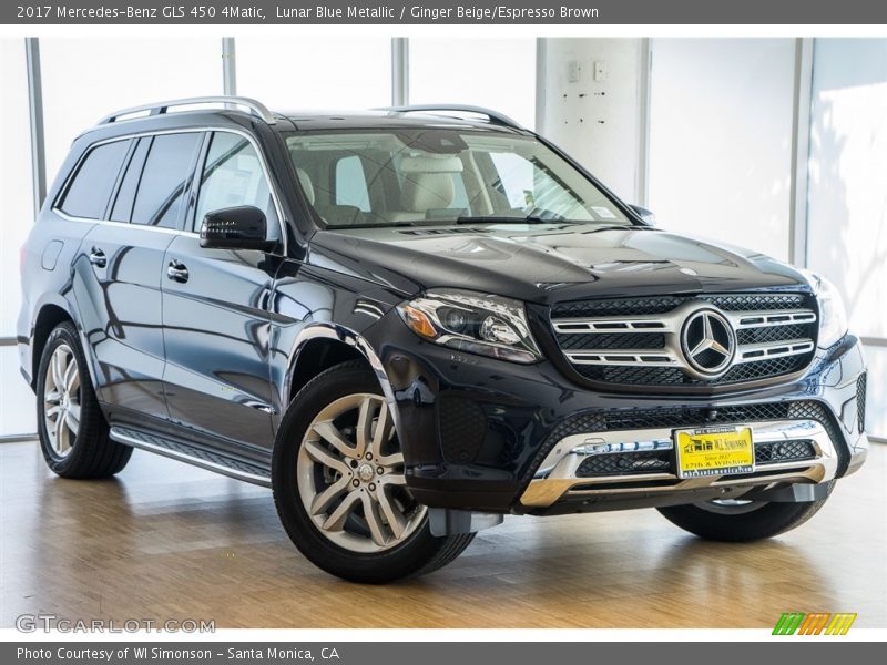 Lunar Blue Metallic / Ginger Beige/Espresso Brown 2017 Mercedes-Benz GLS 450 4Matic