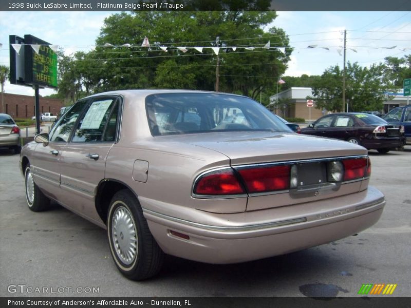 Platinum Beige Pearl / Taupe 1998 Buick LeSabre Limited