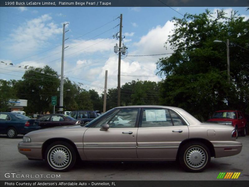Platinum Beige Pearl / Taupe 1998 Buick LeSabre Limited