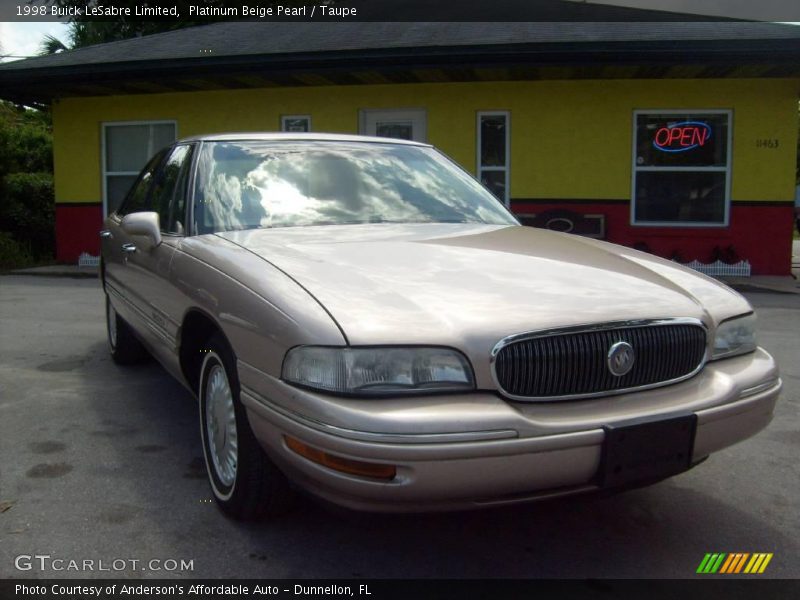 Platinum Beige Pearl / Taupe 1998 Buick LeSabre Limited