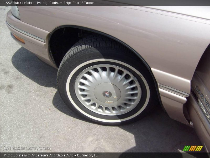 Platinum Beige Pearl / Taupe 1998 Buick LeSabre Limited