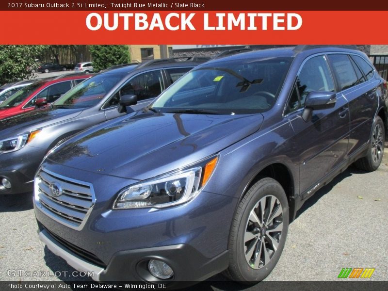 Twilight Blue Metallic / Slate Black 2017 Subaru Outback 2.5i Limited