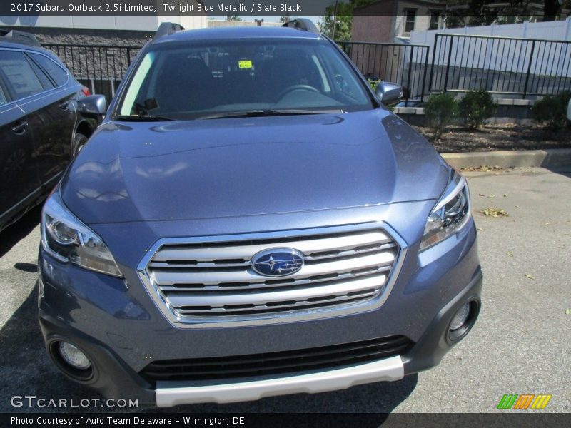 Twilight Blue Metallic / Slate Black 2017 Subaru Outback 2.5i Limited