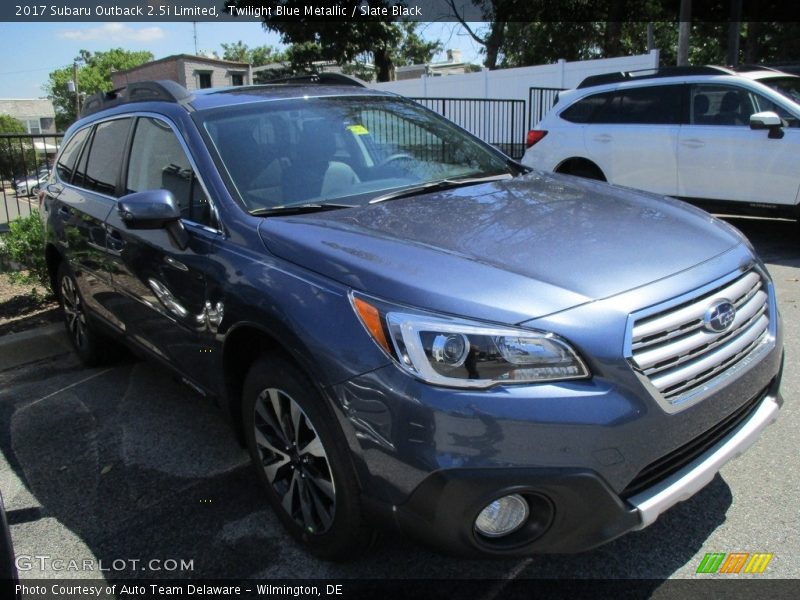 Twilight Blue Metallic / Slate Black 2017 Subaru Outback 2.5i Limited