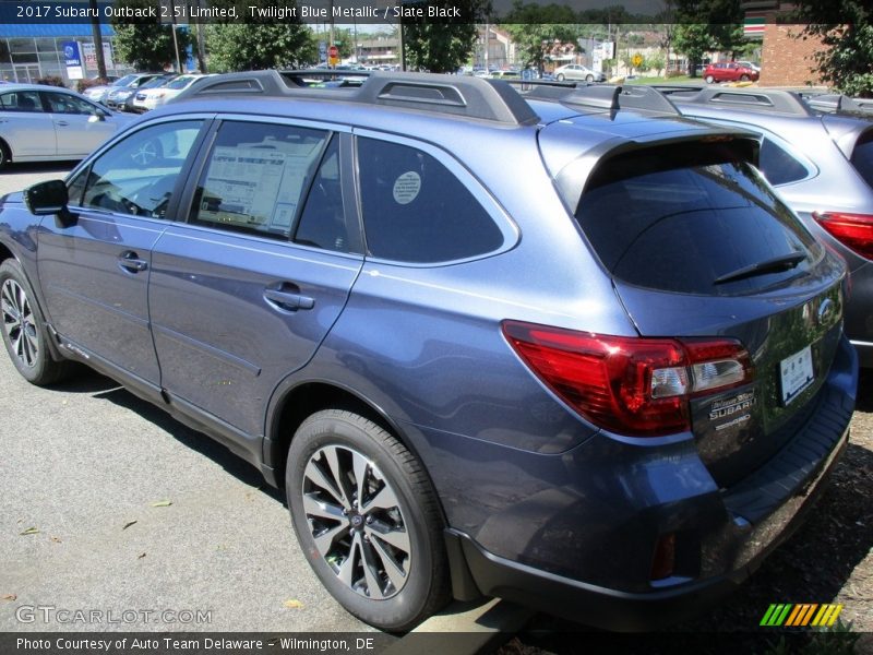 Twilight Blue Metallic / Slate Black 2017 Subaru Outback 2.5i Limited